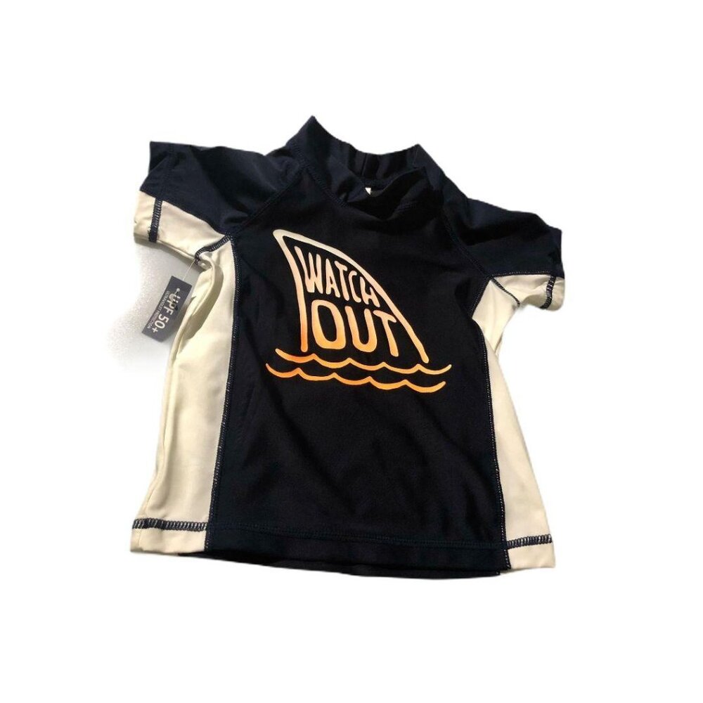 Osh Kosh B’Gosh Rash Guard Swim Shirt UPF 50+ Watch Out Swim Shirt 2T